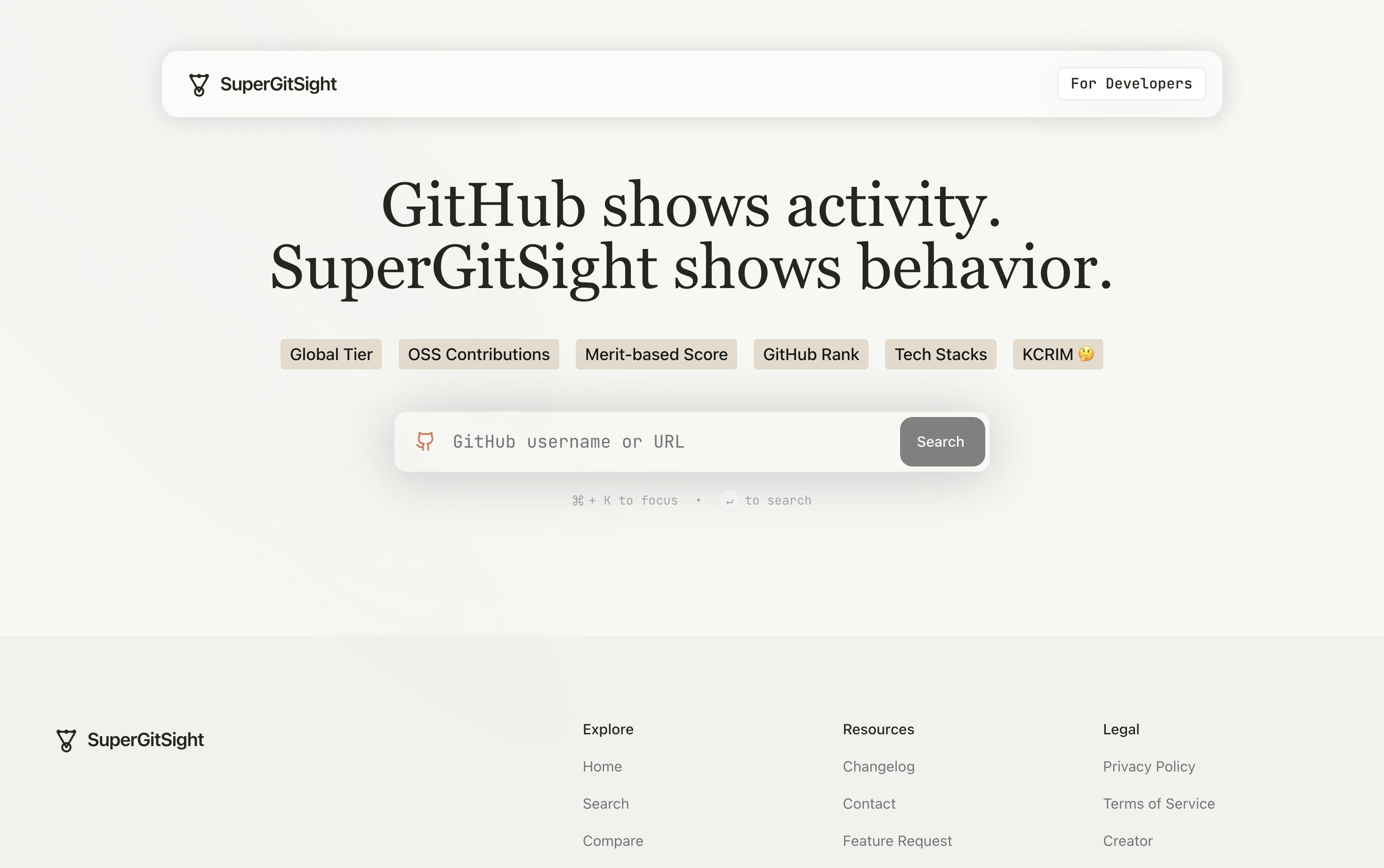 Search GitHub Profiles | SuperGitSight